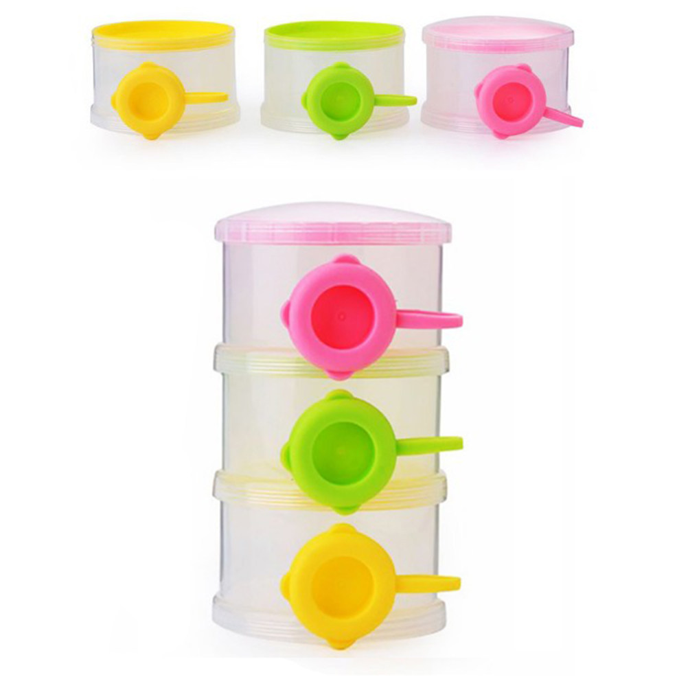 Baby Food Dispenser - 3 Layers Portable Milk Powder Dispenser