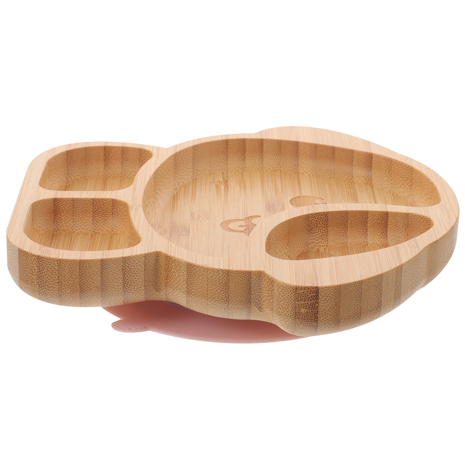 Baby Food Dogs - Divided Plate Silicone Bamboo Dinner Tray