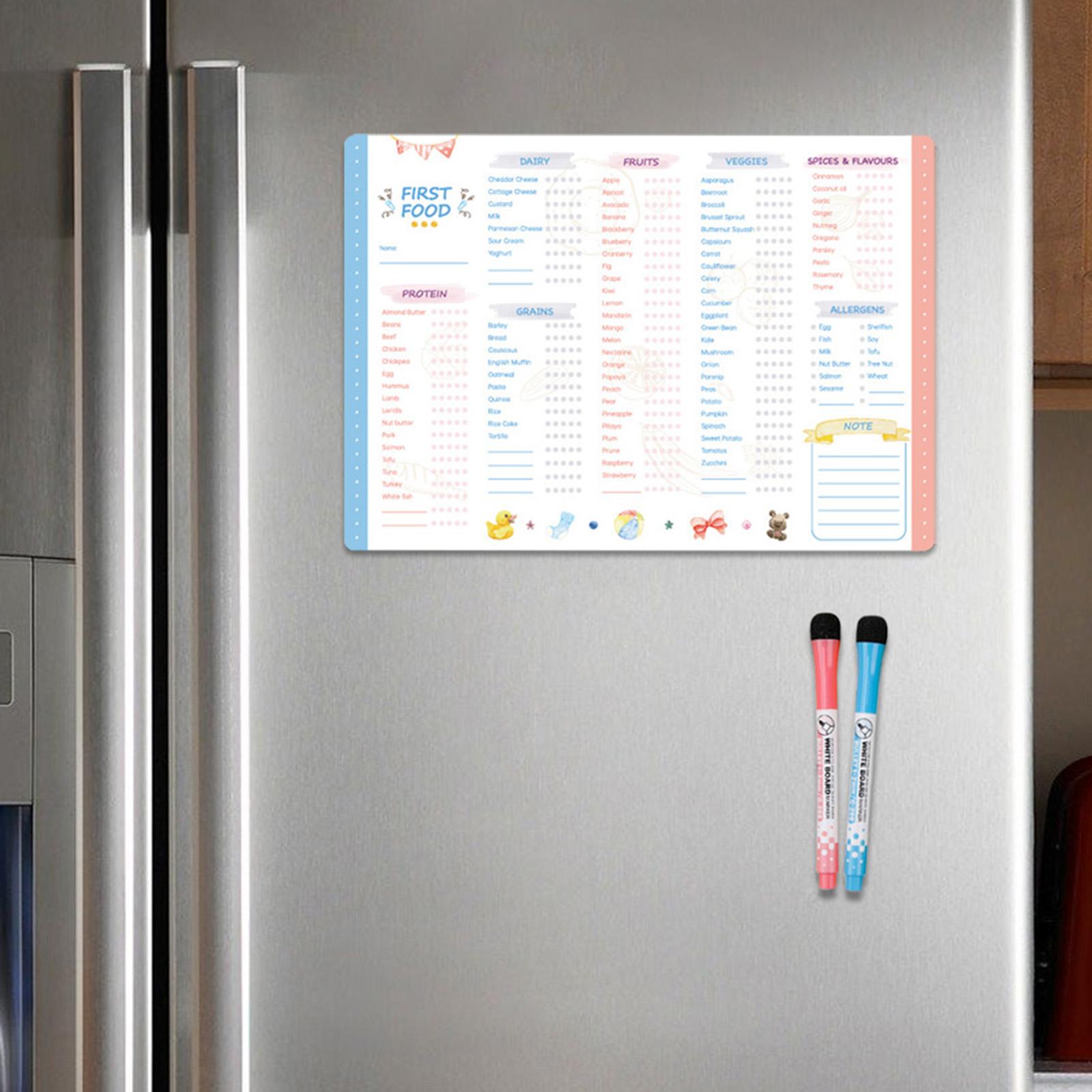 Magnetic Baby First Foods Chec - огляд і ціна Baby Food Tracker