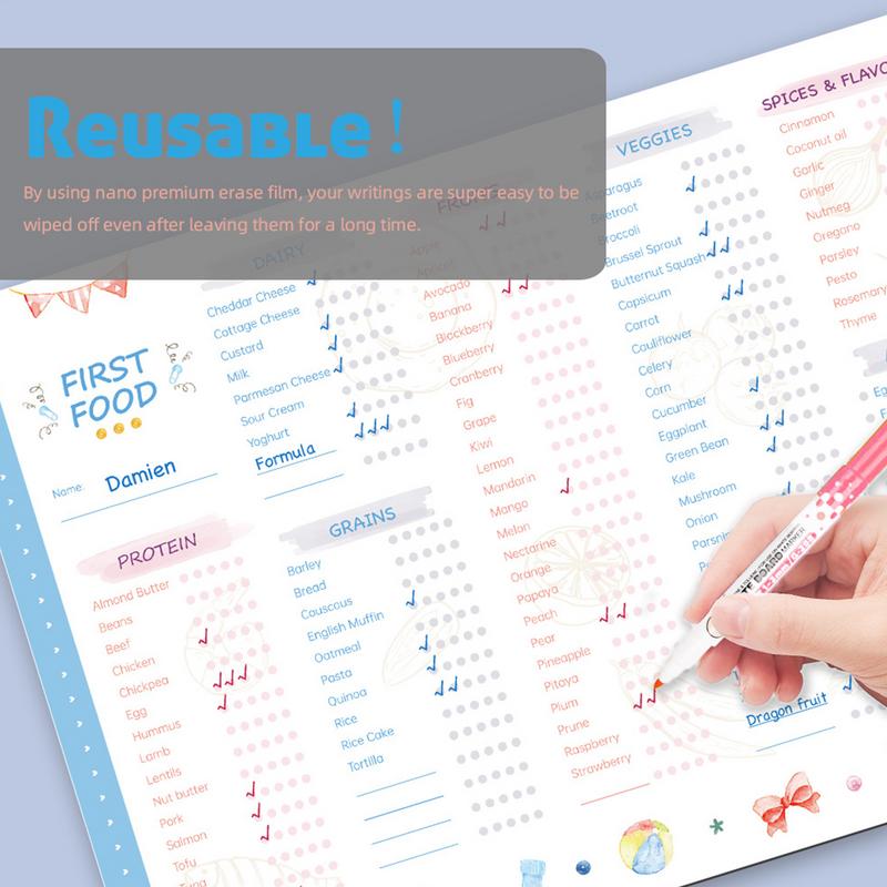 Baby First Foods Checklist Mag - огляд і ціна Baby Food Tracker