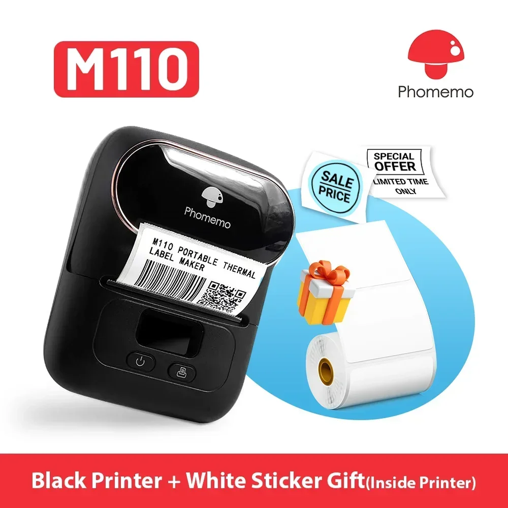 Phomemo M110 Mini Portable Pri - огляд і ціна Baby Food Label