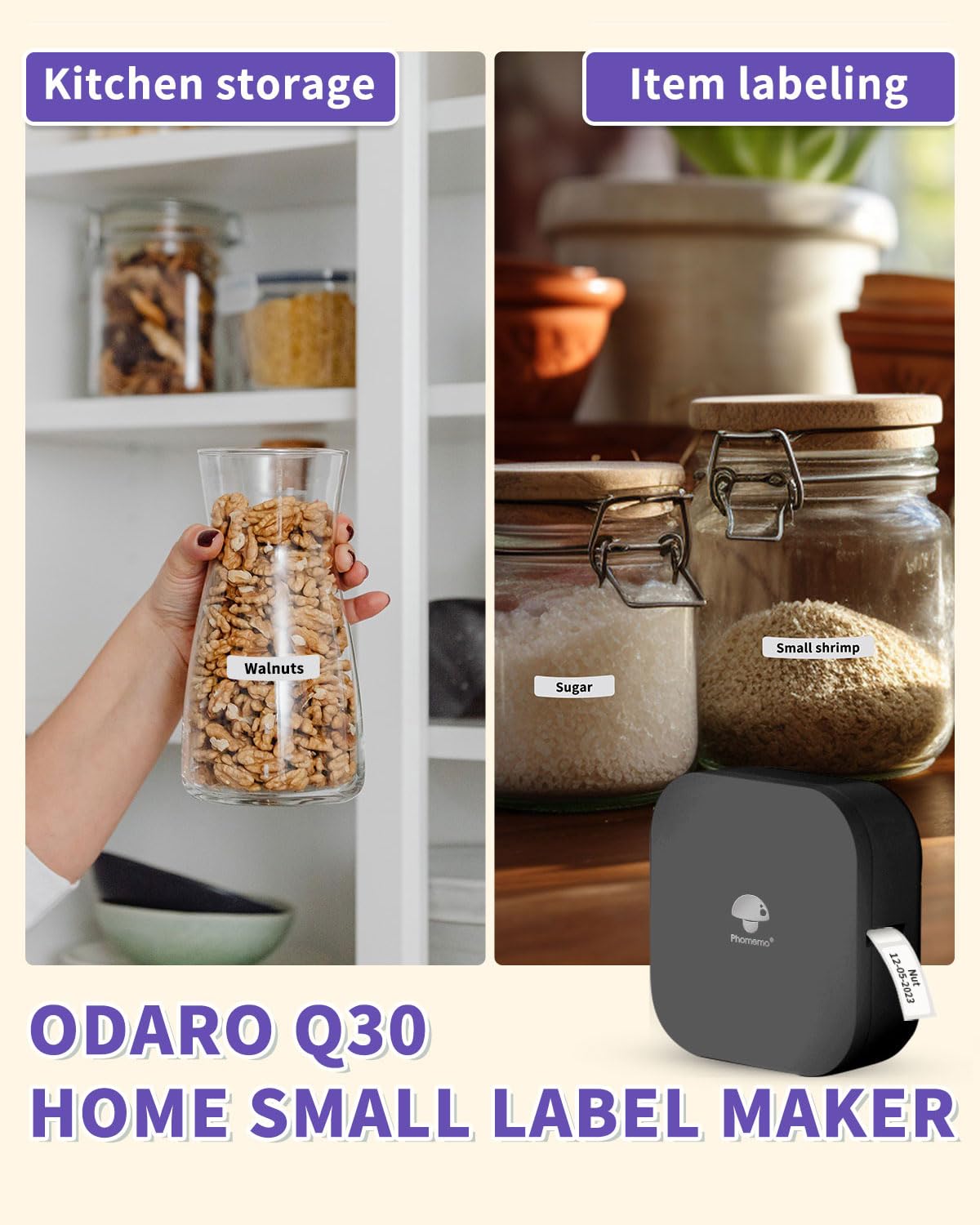 Phomemo Q30 Thermal Label Prin - огляд і ціна Baby Food Label