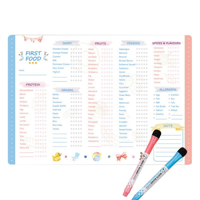 Reusable Kids Magnetic Daily F - огляд і ціна Baby Food Tracker