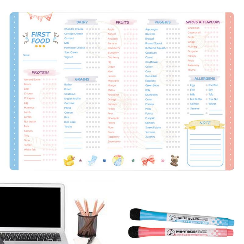 Reusable Kids Magnetic Daily F - огляд і ціна Baby Food Tracker