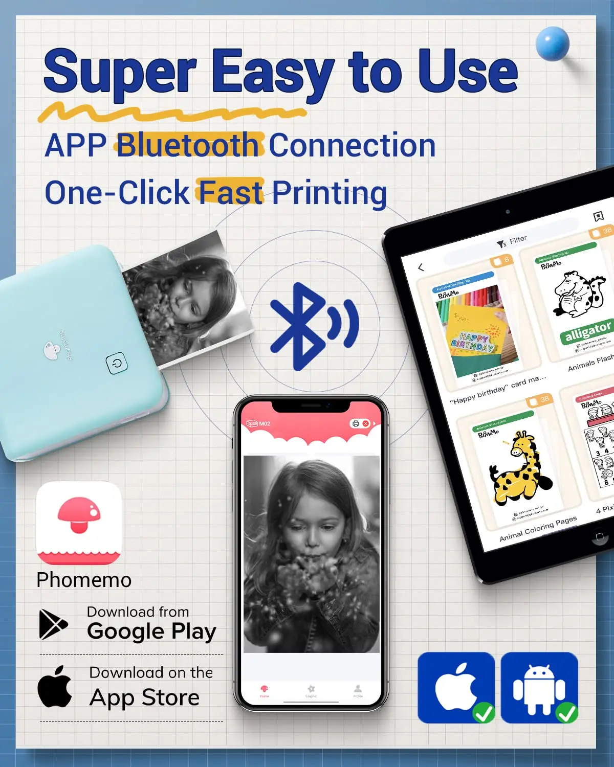 Phomemo M02Pro Mini Portable P - огляд і ціна Baby Food Label