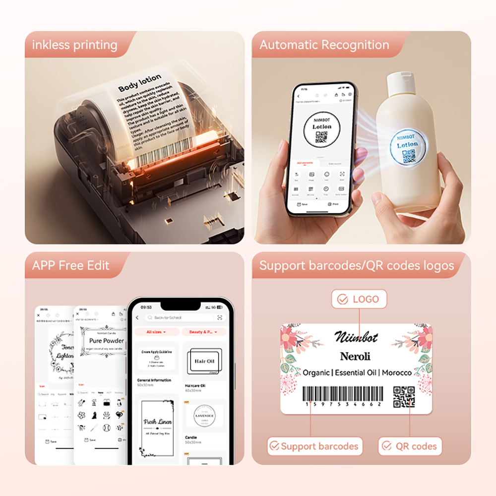 Niimbot B1 Portable Cosmetics  - огляд і ціна Baby Food Label