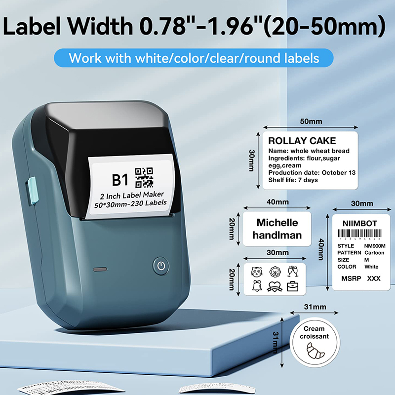 Mini Label Thermal Printer Nii - огляд і ціна Baby Food Label