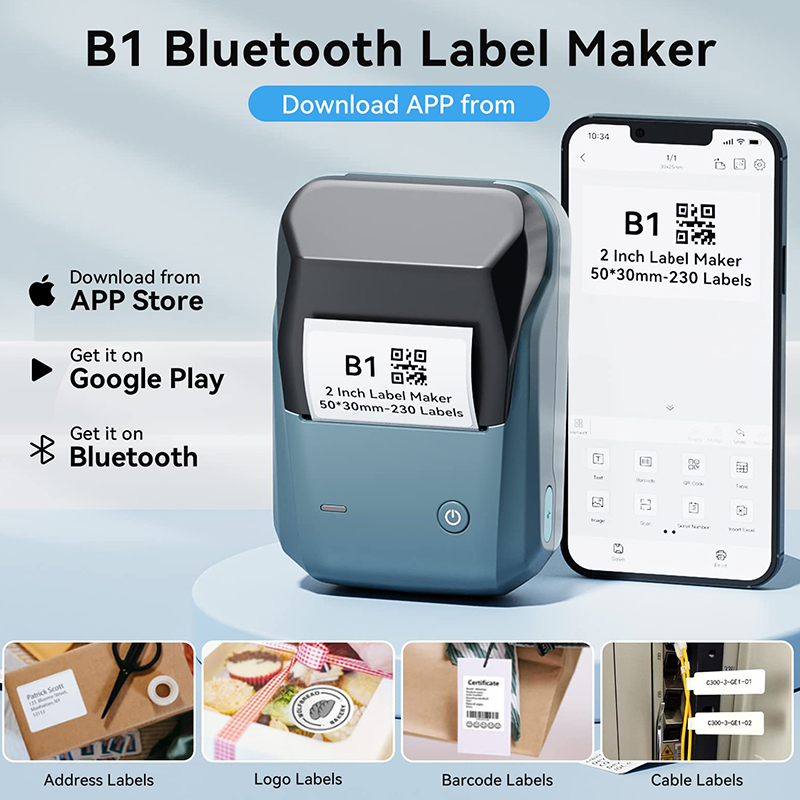 Mini Label Thermal Printer Nii - огляд і ціна Baby Food Label