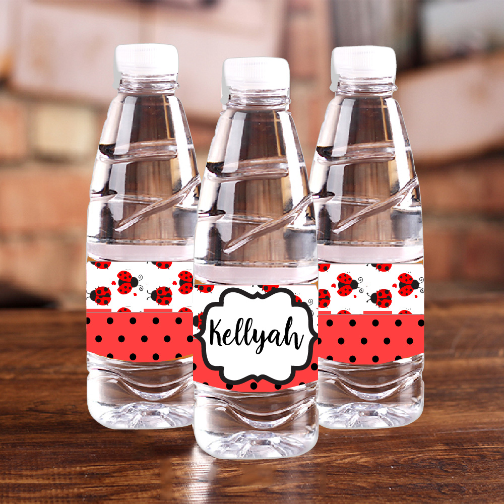 Personalised Ladybug Red Polka - огляд і ціна Baby Food Label
