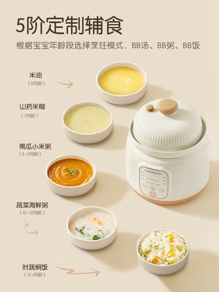 Jiuyang micro-pressure BB pot  - огляд і ціна Baby Food Stew