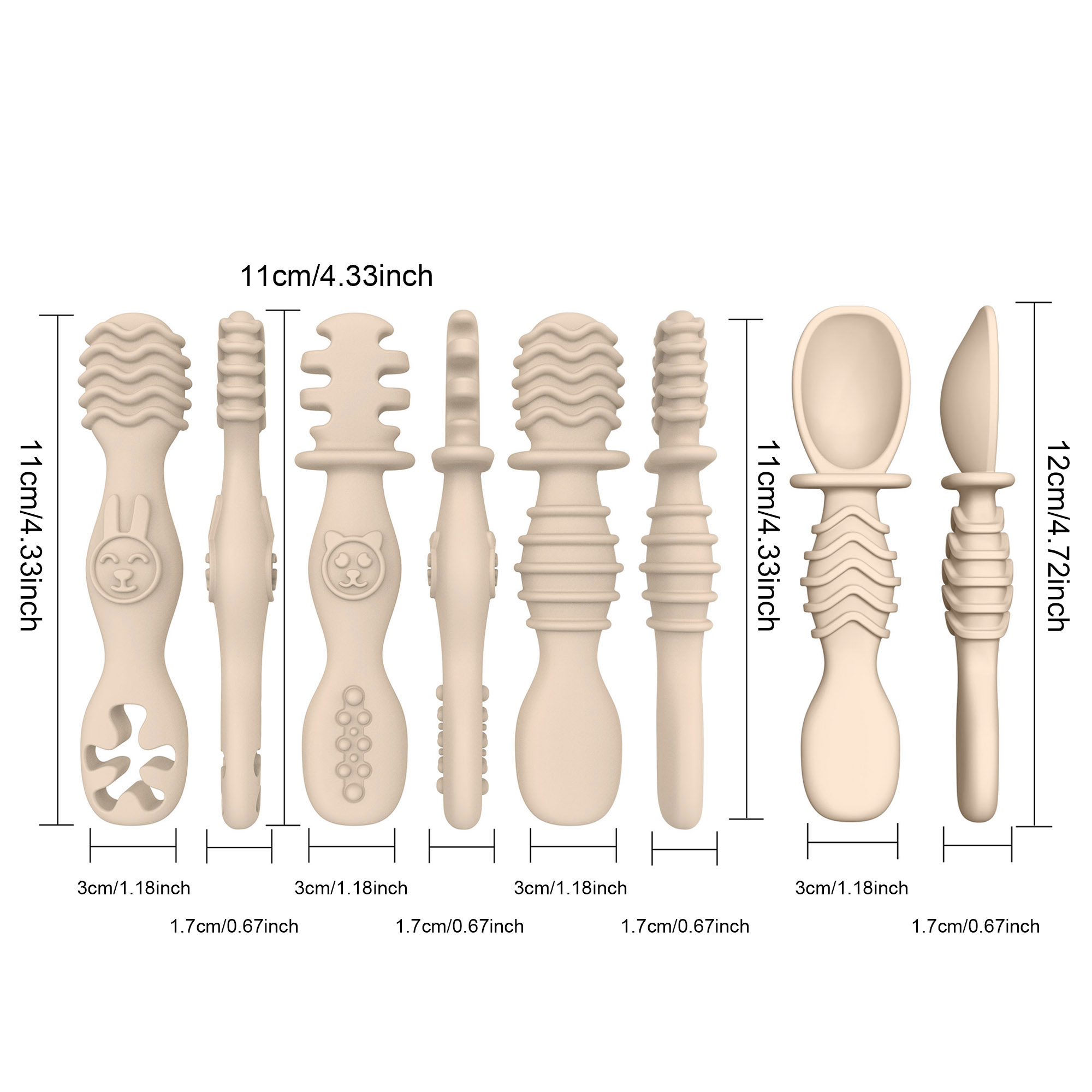 4pcs Silicone baby Food Spoon, - огляд і ціна Baby Food For 7 Month Old